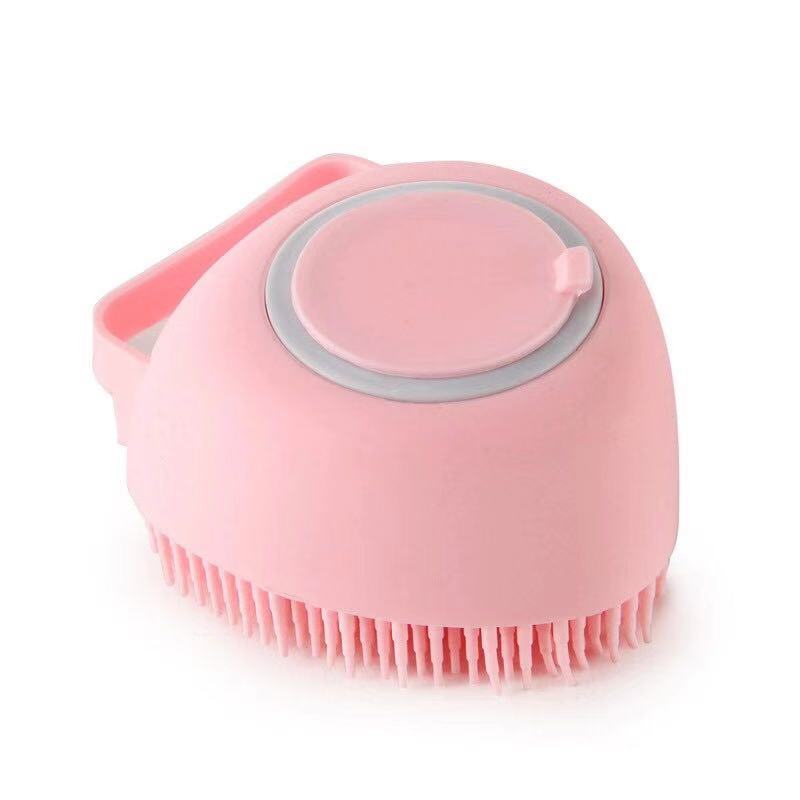 Dog Shampoo Dispensing Bath Brush